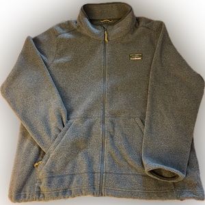 Gray L.L. Bean Sweater Fleece Full-Zip Jacket Size 2X / XXL